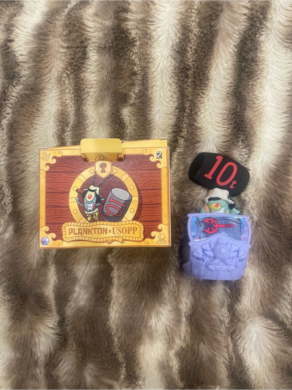 SpongeBob Squarepants Plankton x Usopp McDonald's Happy Meal Figure Toy #2 New